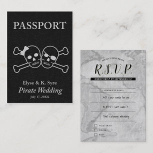 pirate wedding rsvp inserts