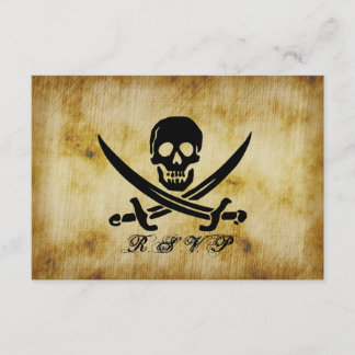 Pirate Wedding RSVP Response Card