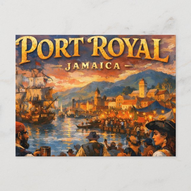 Pirate week in port royal postcard (Front)