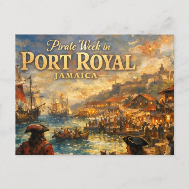 Pirate week in port royal postcard (Front)