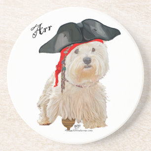 Pirate Westie Coaster