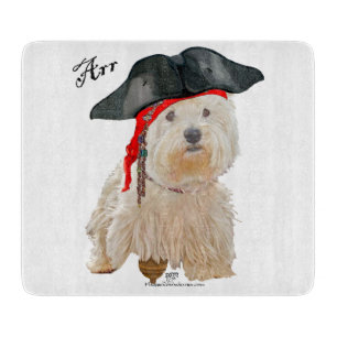 Pirate Westie Cutting Board