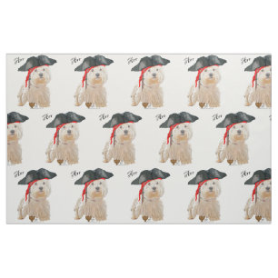 Pirate Westie Fabric