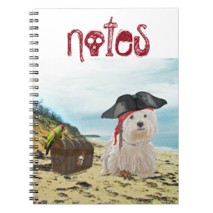 Pirate Westie Notebook