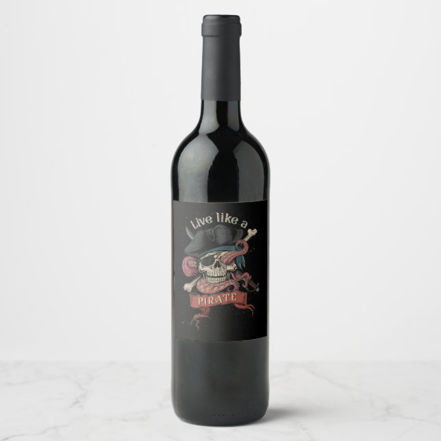 Pirate wine label (Front)