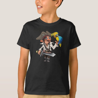 Pirate with parrot and sword T-Shirt