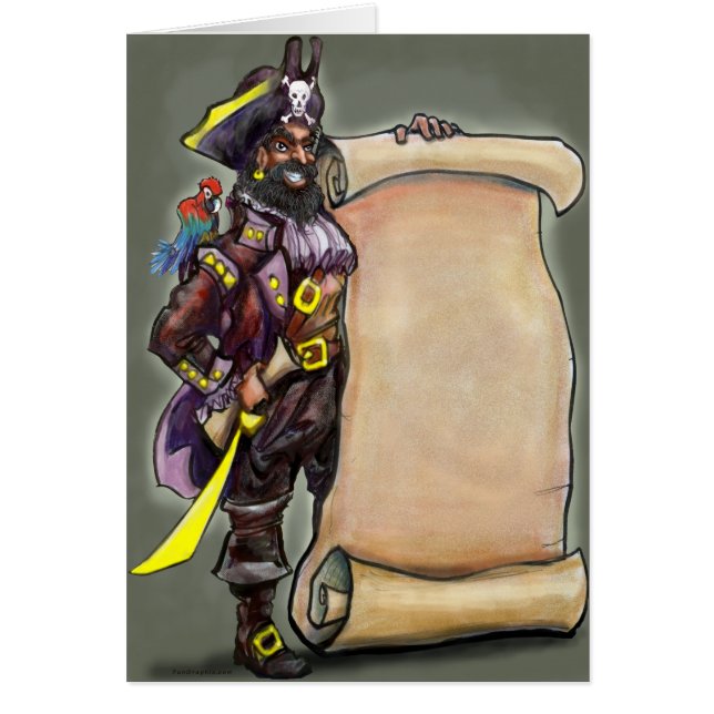 Pirate with Treasure Map (Front)
