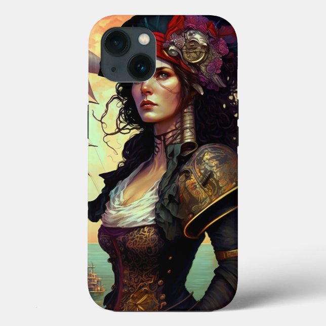 Pirate Woman Fantasy Art Case-Mate iPhone Case (Back)