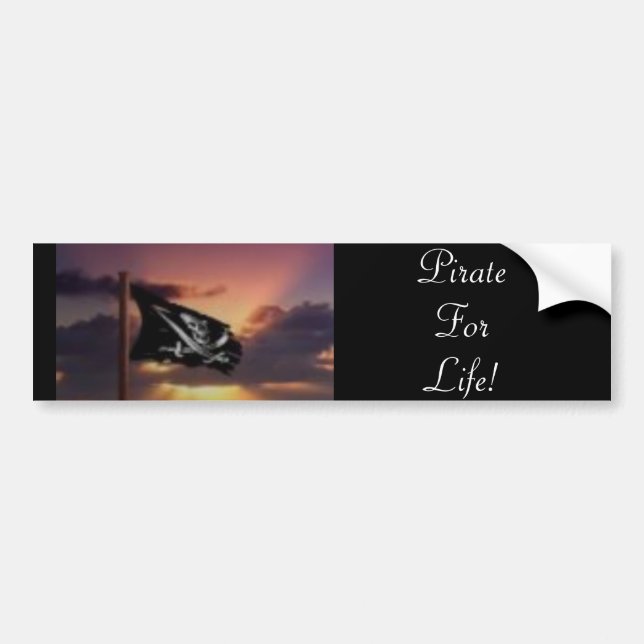 PirateForLife! Bumper Sticker (Front)