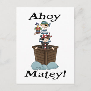Pirates Ahoy Matey Postcard