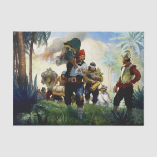 “Pirates and Plunder” by NC Wyeth Tissue Paper