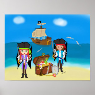 Pirates and Treasure Poster