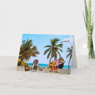 Pirates at Christmas Card