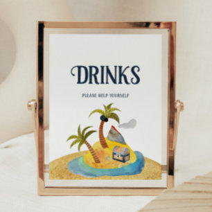 Pirates Baby Shower Drinks Sign
