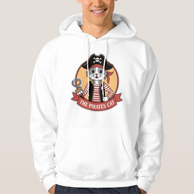 Pirates Cat Hoodie (Front)