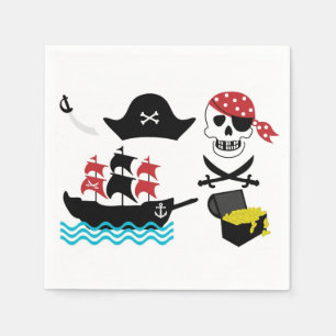 Pirates Cocktail Napkin