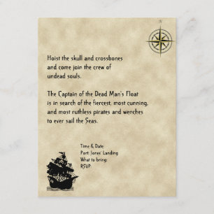 Pirates Cove Halloween Party Invitation