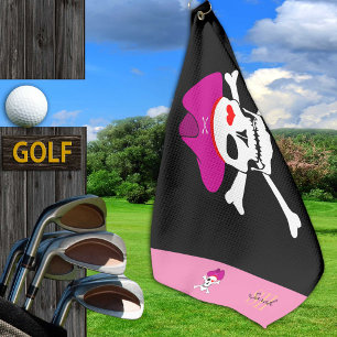 Pirates flag & Captain Grace monogrammed Golf  Golf Towel