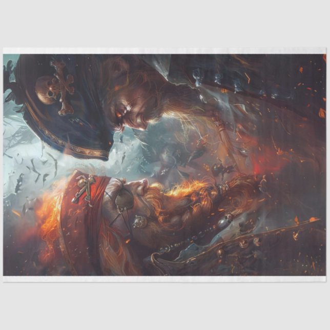 Pirates in a Duel Decoupage Tissue Paper (Front)