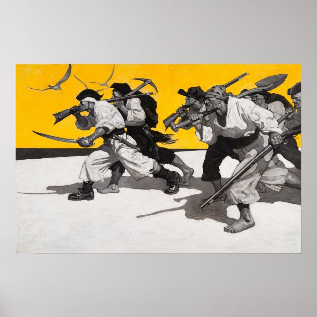 Pirates Looking for Treasure Poster (Front)