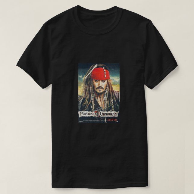 Pirates of the Caribbean movie T-shirt (Design Front)