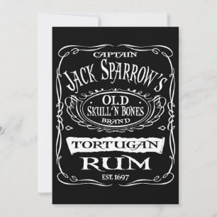 Pirates Of The Caribbean Tortugan Rum Jack Sparrow
