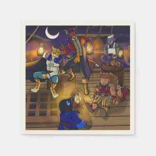 Pirates of the Freedom Cut napkin