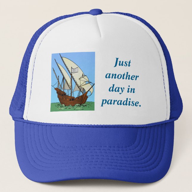 Pirate's Paradise at Sea Trucker Hat (Front)