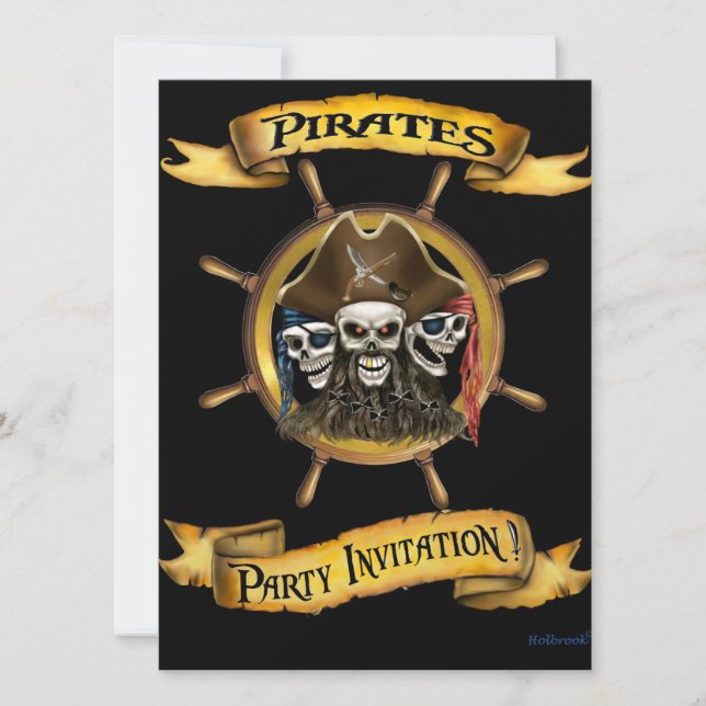 Pirates Party Invitation (Front)