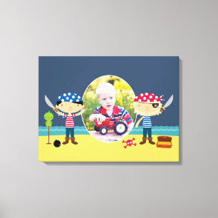 Pirates Photo Boy [24x18 Inches] Canvas Print