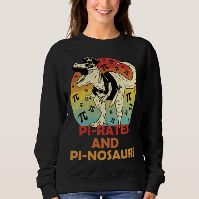 PIrates PInosaurs Math 3 14 Number Mathlete Genius Sweatshirt (Front)