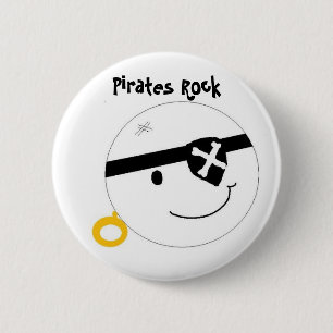 Pirates Rock 6 Cm Round Badge