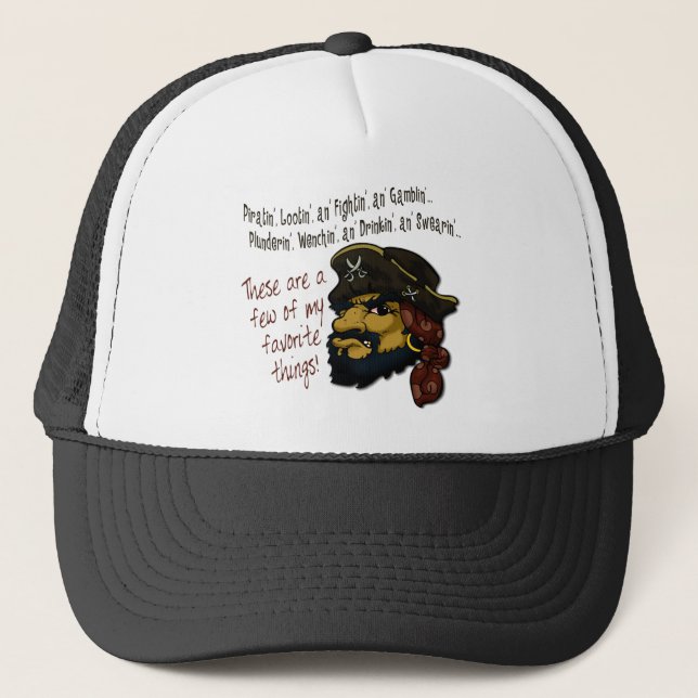 Pirates Rock! Trucker Hat (Front)