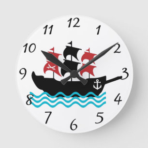 Pirates Ship Clock