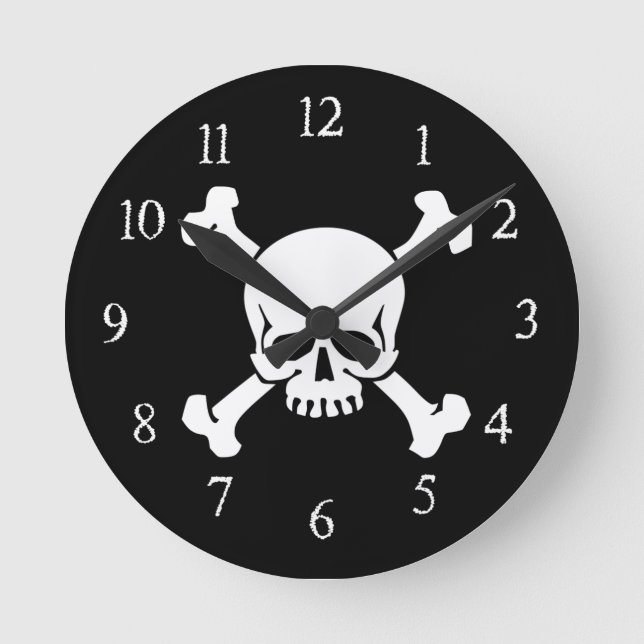Pirates, Skull and Crossbones Clock (Front)
