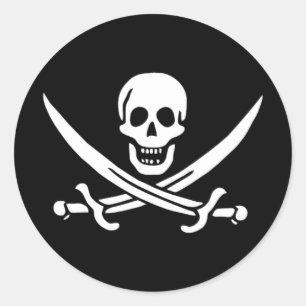 Pirates Skull Stickers