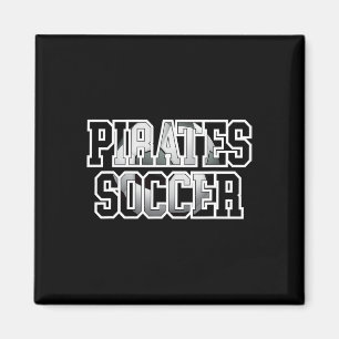 Pirates Soccer Byll School Spirit Game Day Soccer  Magnet