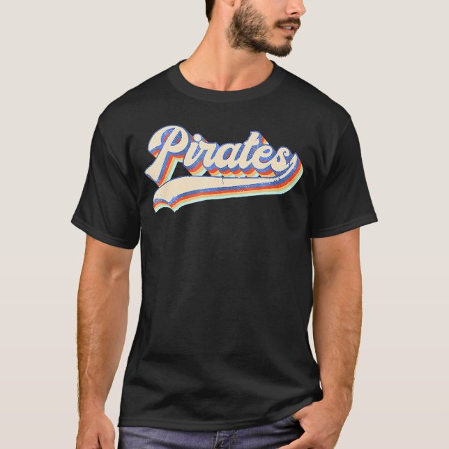 Pirates Sports Name For Boy Girl T-Shirt (Front)