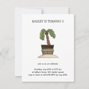 Pirates · Treasure Chest Island Invitation