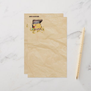 Pirate's Treasure Chest on Crinkle Paper