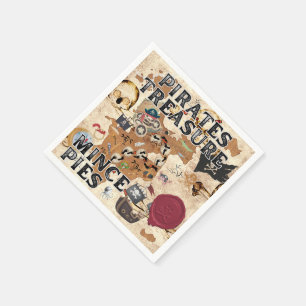 Pirates Treasure - Mince Pies Napkin