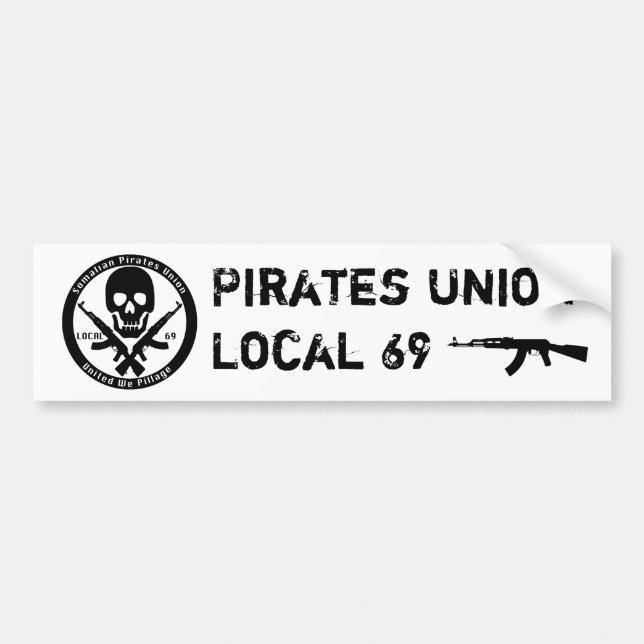 Pirates Union - Local 69 Bumper Sticker (Front)