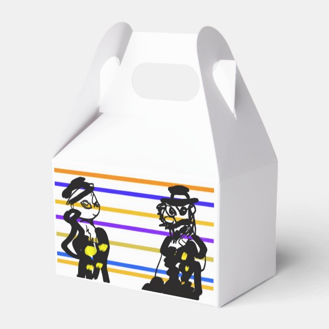 Pirates wedding  favour box (Front Side)