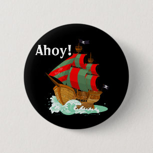Pirates Welcome  6 Cm Round Badge