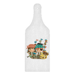 Pirates With Treasure Cutting Board