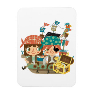 Pirates With Treasure Magnet