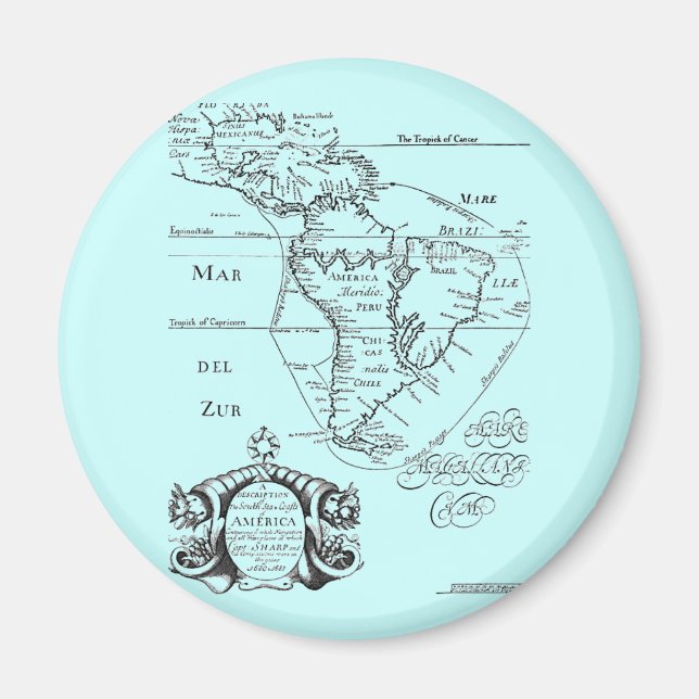 PirateTreasure Map Magnet (Front)