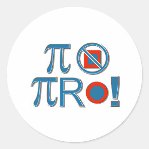 PiRnotSquare Classic Round Sticker