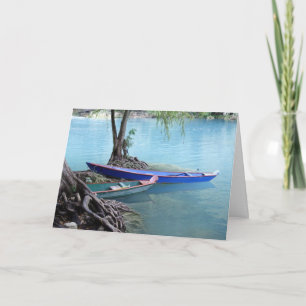 pirogues greeting card