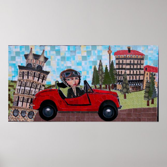 Pisa Driver - Bonorand Art Poster (Front)